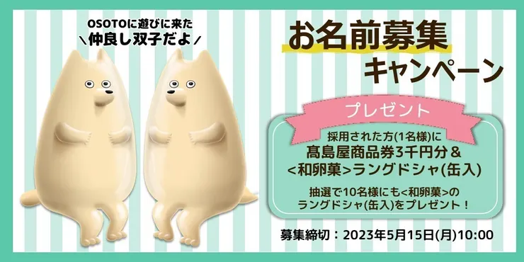 ニコちゃんタマちゃん名前募集.jpg