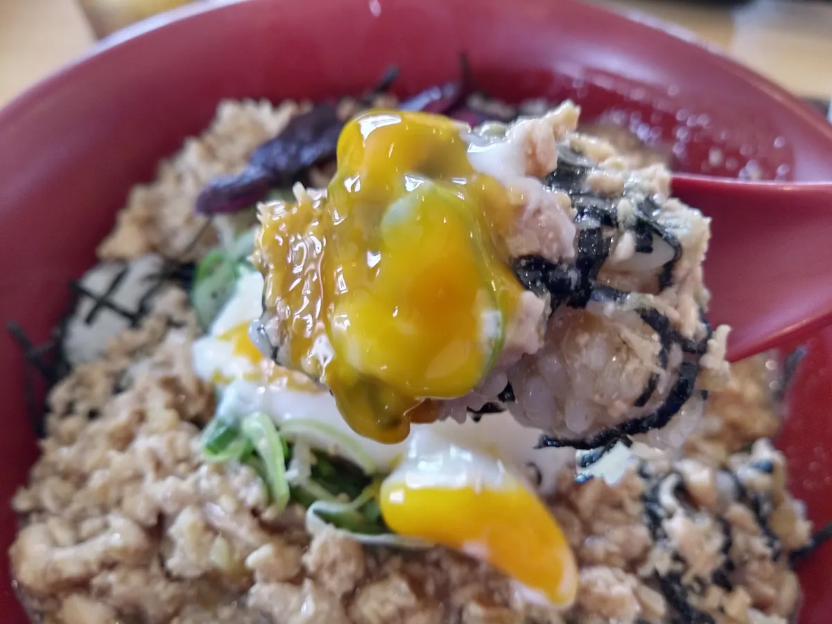 SUKIYA】旨だしとりそぼろ丼【温たま】 | TORQUE STYLE