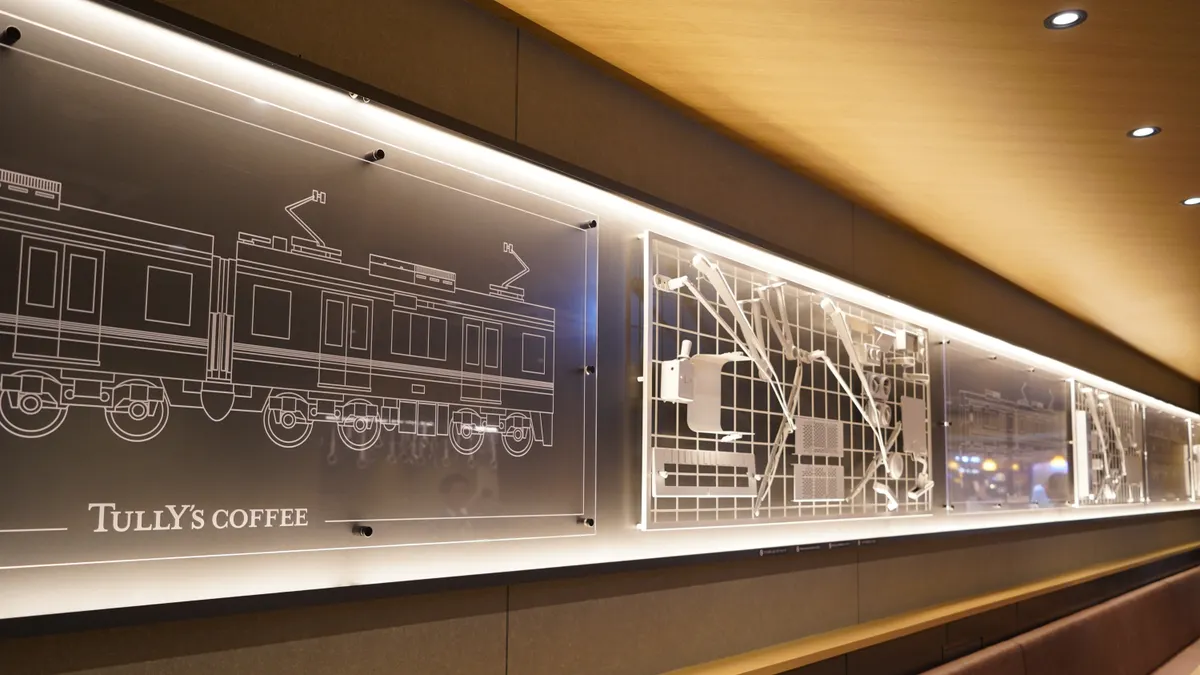 ●電車・バスの部品アート
