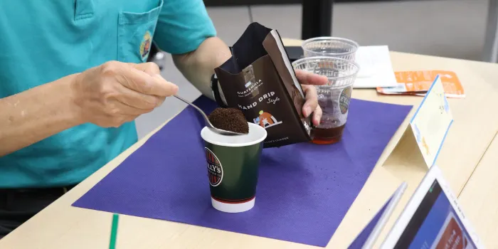 チームでチャレンジゲームの様子