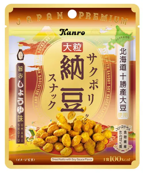 サクポリ納豆スナックのパッケージ