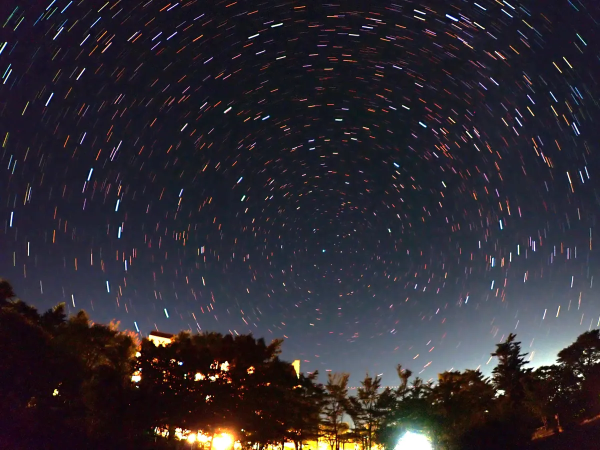 北の空・10分間撮影