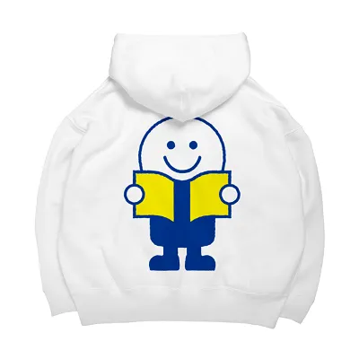 ブックオフ よむよむ君 ビッグシルエットパーカー