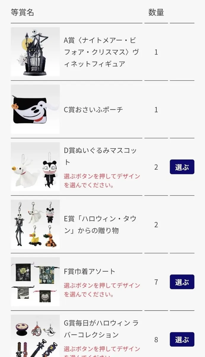 一番くじ ナイトメアー・ビフォア・クリスマス A賞フィギュア C賞