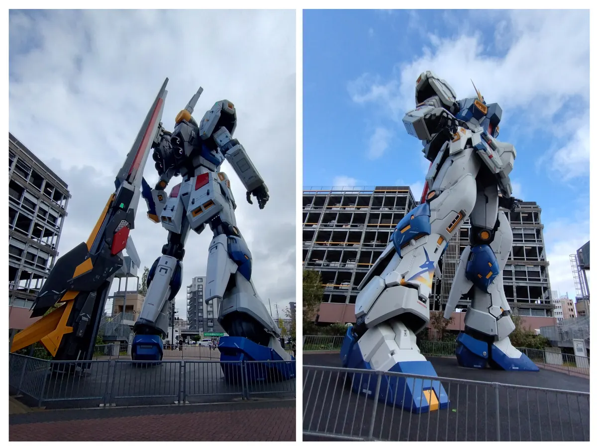 ららぽーと福岡のニューガンダム立像