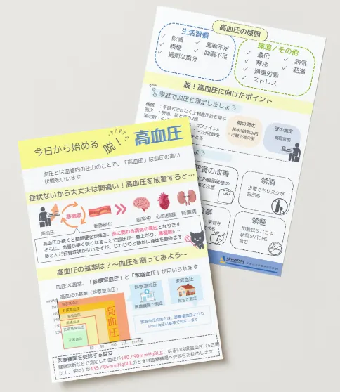 さんぽLABリーフレット「高血圧」