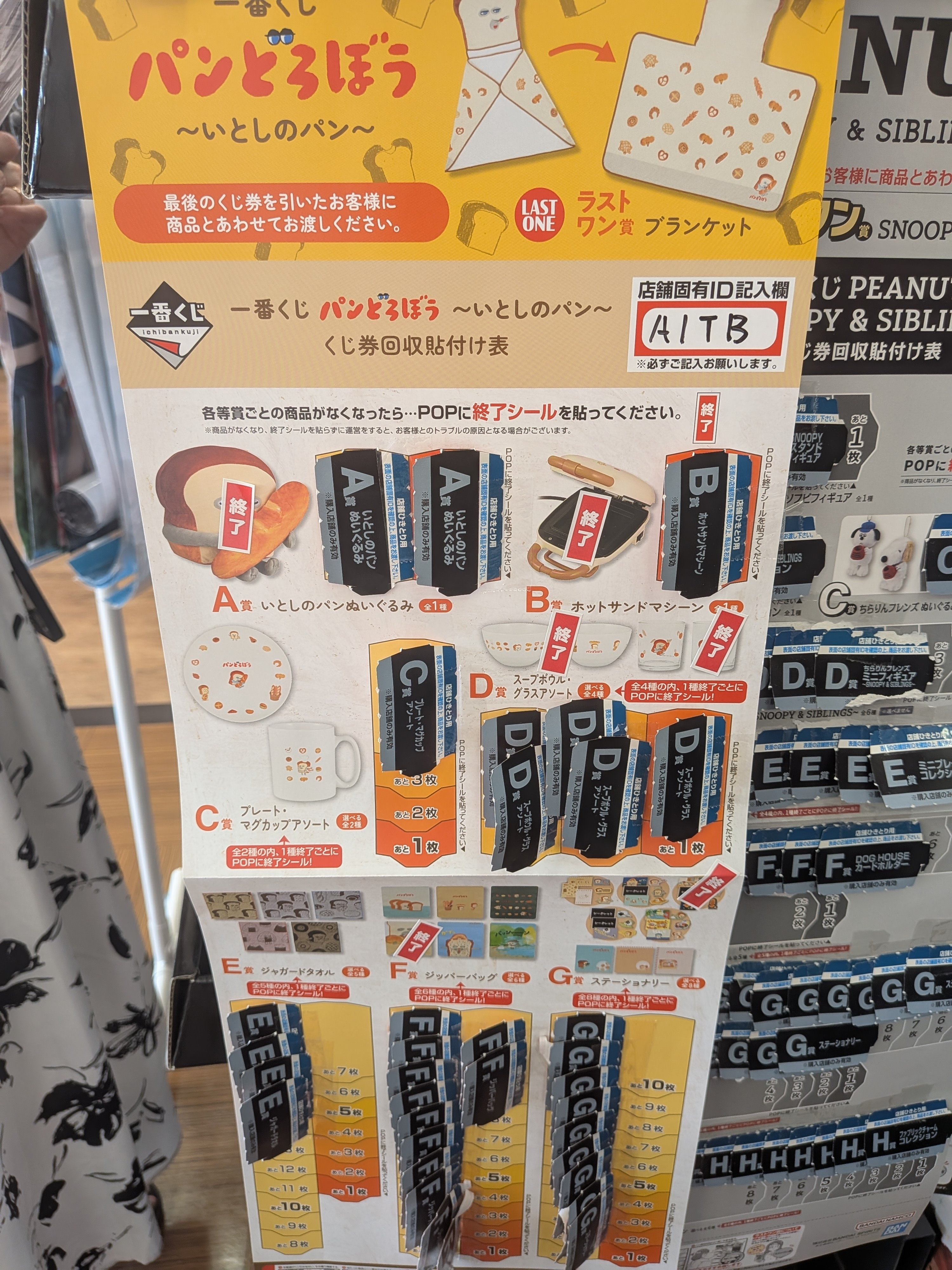 パンどろぼう一番くじ　A賞他13点 パンどろぼう一番くじ A賞他13点 （続々受賞の止まらない人気